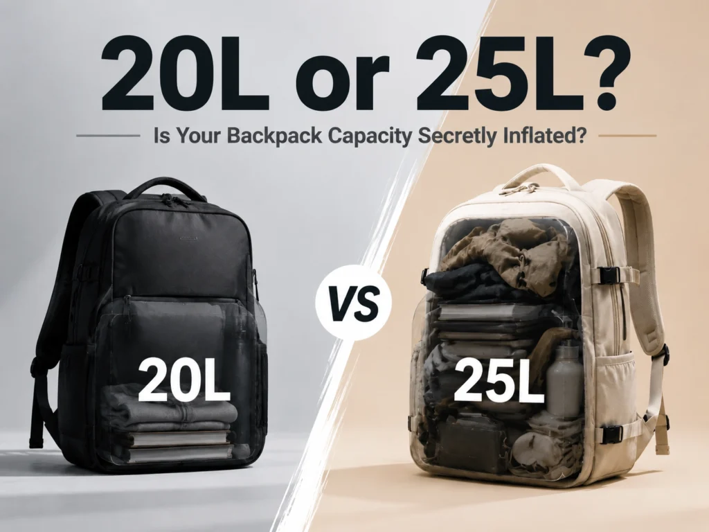 20L vs 25L Backpack