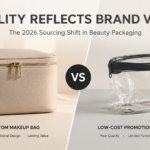 high quality custom makeup bag vs low cost promotional makeup bag