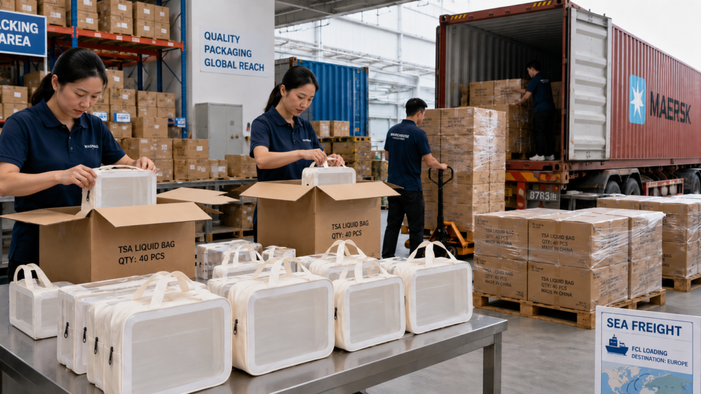 Optimized Packaging for  tsa bag logistics for B2B partners