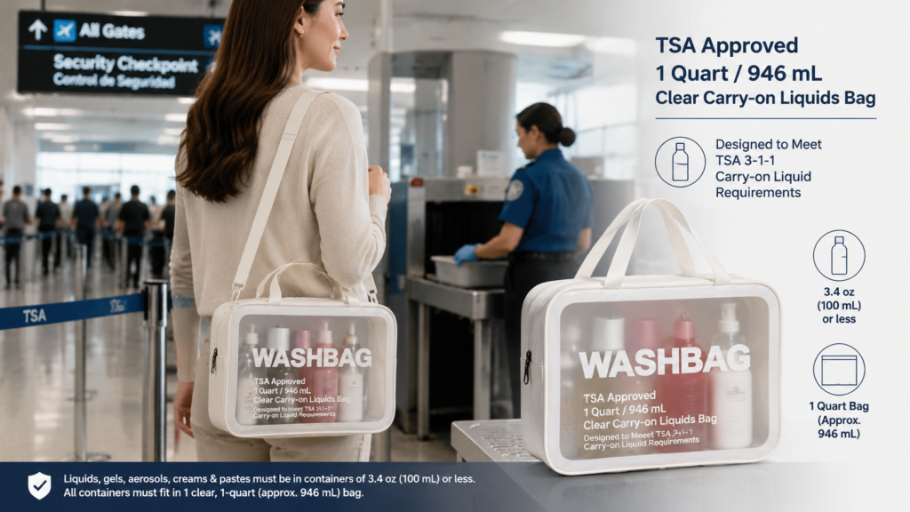 standard tsa bag for liquids size