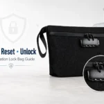 How to Set, Reset, and Unlock a Combination Lock on a Bag