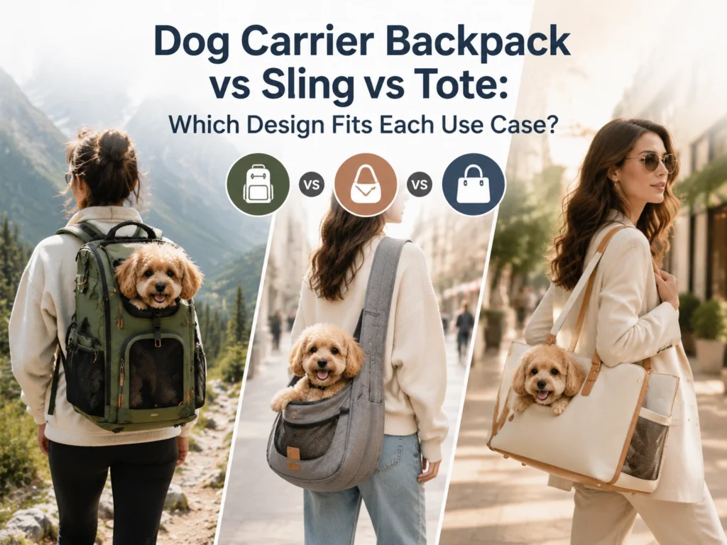 Dog Carrier Backpack vs Sling vs Tote